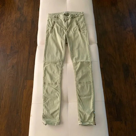 ZARA GREEN PANTS - Picture 1 of 2